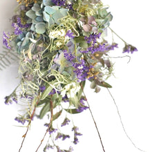画像をギャラリービューアに読み込む, アジサイのスワッグ 紫陽花 ドライフラワー 長さ32cm