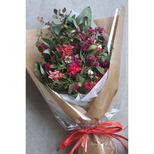 画像をギャラリービューアに読み込む, 【レッドカラー】スターチスと紫陽花のブーケ ドライフラワー 長さ30cm