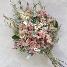 画像をギャラリービューアに読み込む, 【ピンクカラー】スターチスと紫陽花のブーケ ドライフラワー