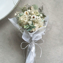 画像をギャラリービューアに読み込む, 【ホワイトカラー】ミニブーケ 長さ20cm ドライフラワー ミニ花束