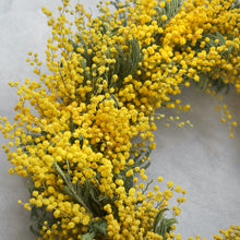 画像をギャラリービューアに読み込む, ミモザのリースLサイズ 直径35cm