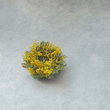 画像をギャラリービューアに読み込む, ミモザのリースSサイズ 直径15cm