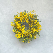 画像をギャラリービューアに読み込む, ミモザのリースSサイズ 直径15cm