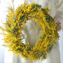 画像をギャラリービューアに読み込む, ミモザのリースLサイズ 直径35cm
