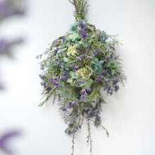 画像をギャラリービューアに読み込む, アジサイのスワッグ 紫陽花 ドライフラワー 長さ40cm