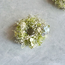 画像をギャラリービューアに読み込む, 夏の星空 ミニリース 直径11cm|Smoke Tree and baby's breath(スモークツリーとかすみ草)