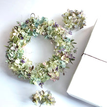 画像をギャラリービューアに読み込む, アジサイのリース 紫陽花 直径 24cm