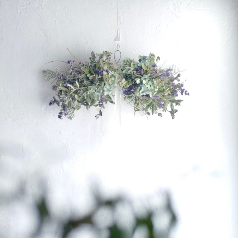 横長スワッグ L｜hydrangea（紫陽花） – 枯淡苑