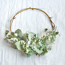 画像をギャラリービューアに読み込む, ハーフリース 直径 約23cm｜hydrangea（紫陽花）
