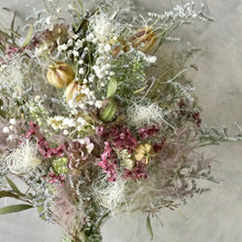 画像をギャラリービューアに読み込む, スモークツリーとスターチスのブーケ ピンク ドライフラワー 40cmサイズ
