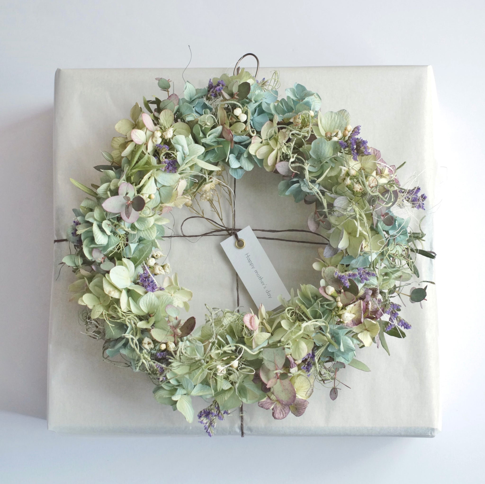 アジサイのリース 紫陽花 直径 24cm – 枯淡苑