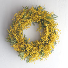 画像をギャラリービューアに読み込む, ミモザのリースMサイズ　直径26cm
